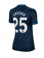 Chelsea Moises Caicedo #25 Venkovní Dres pro Dámské 2023-24 Krátký Rukáv